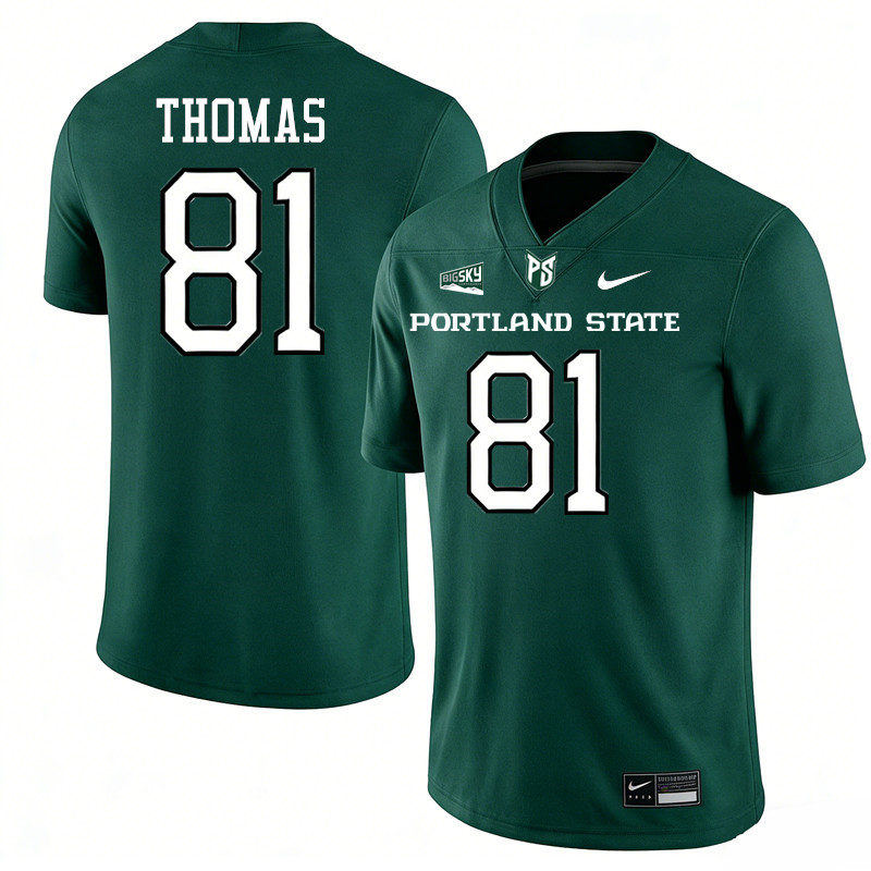Portland State Vikings #81 Julius Thomas College Footbaall Jerseys,Uniforms Stitched-Green